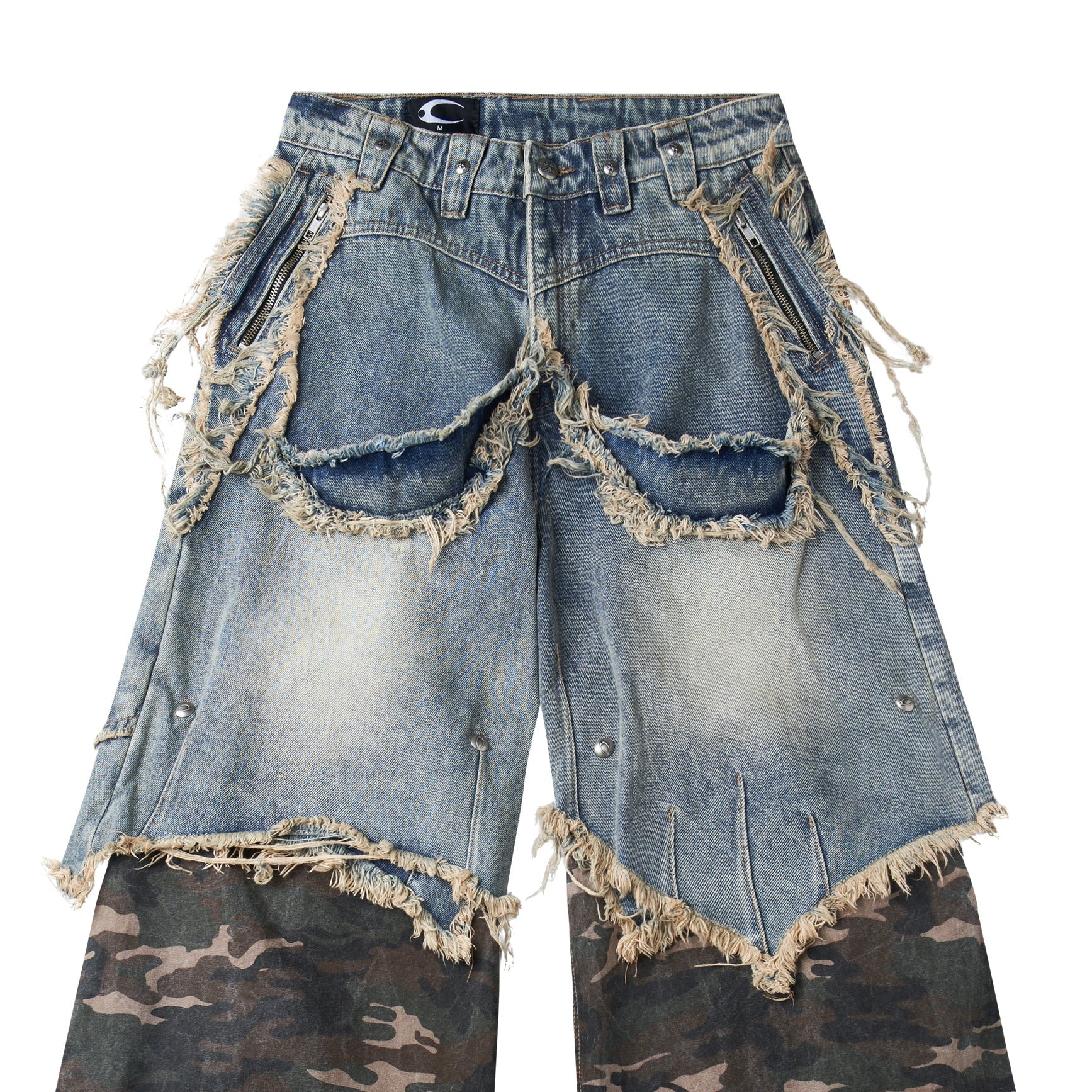 "005 CHAOS DREAM" CAMO LAYER PANTS - Image 3