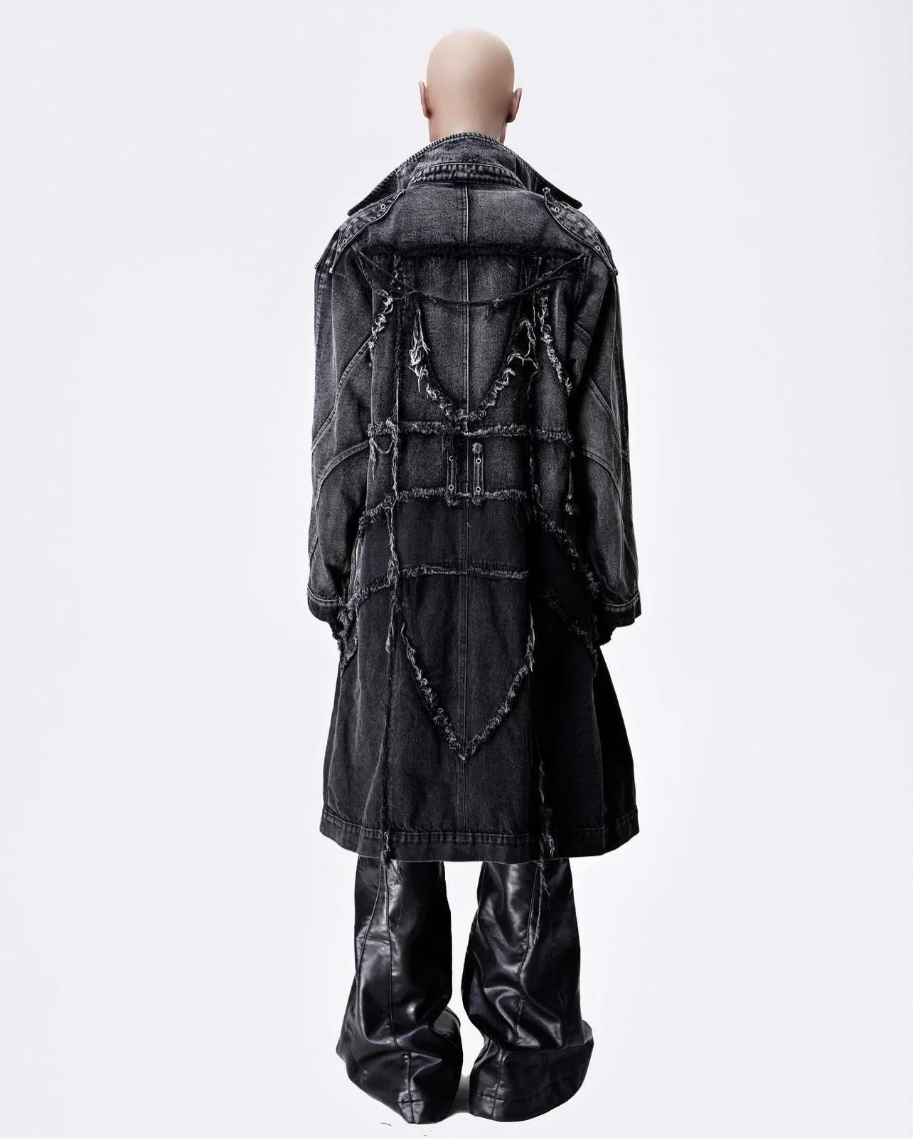 005 CHAOS DREAM DENIM TRENCH COAT - Image 3