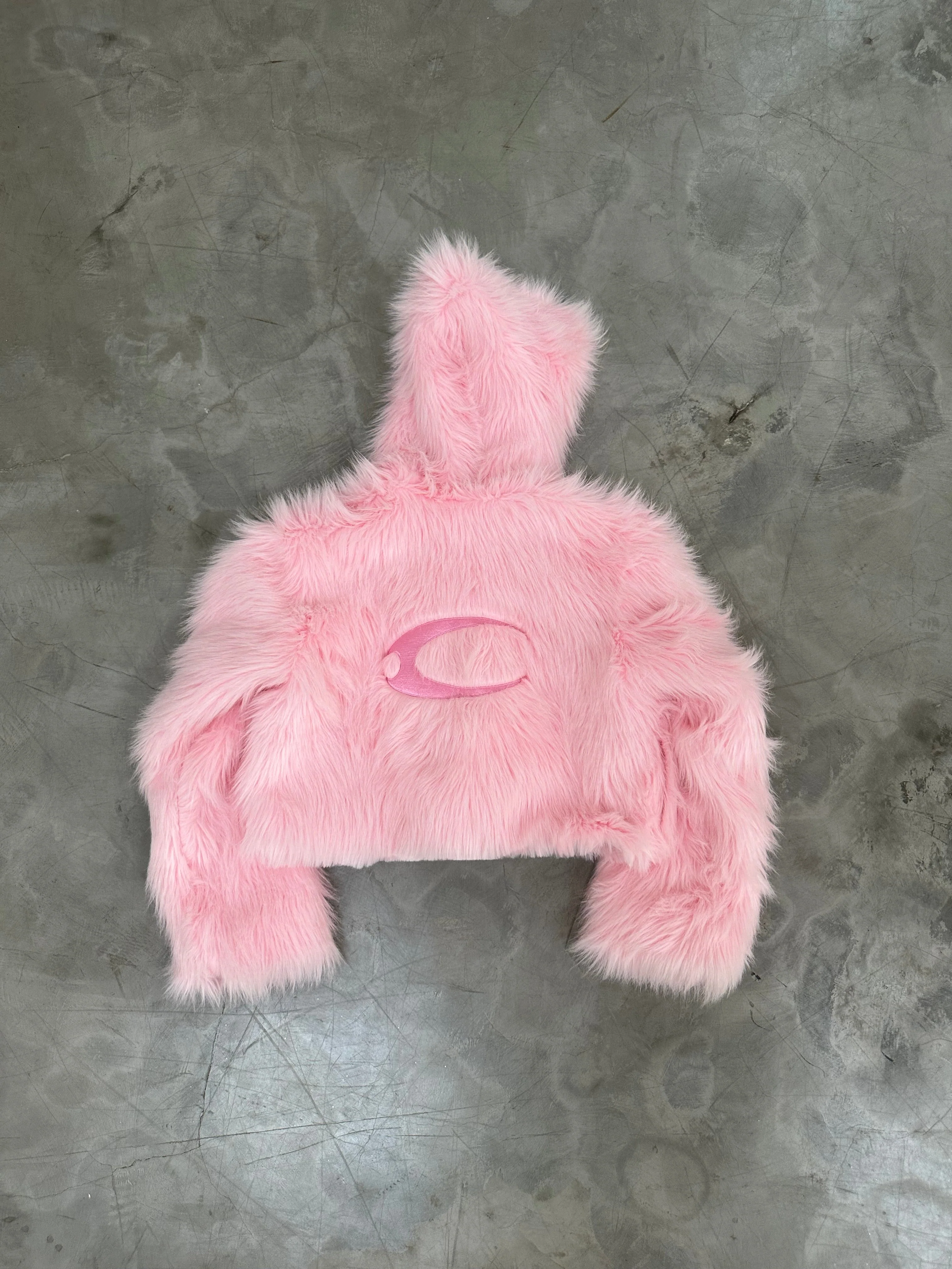 005 CHAOS DREAM FUR CROPPED JACKET - Image 9