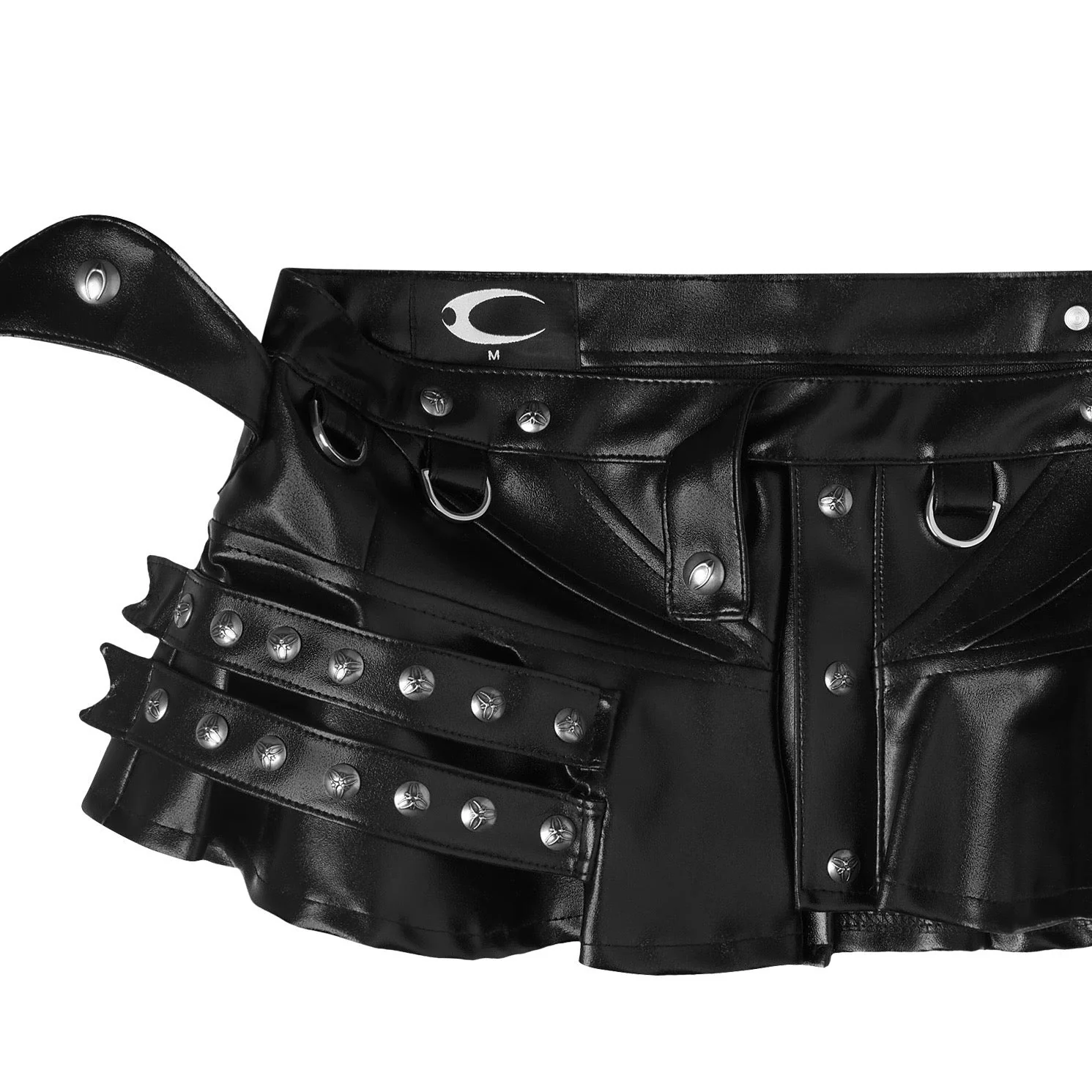 "005 CHAOS DREAM" LEATHER SKIRT - Image 3