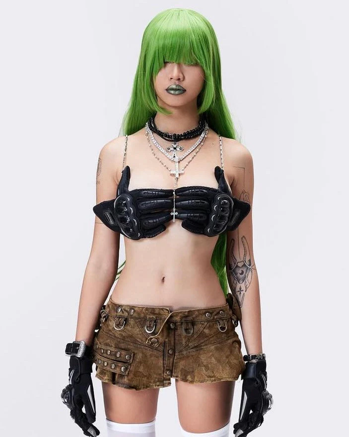 005 CHAOS DREAM WAXED CAMO SKIRT - Image 5