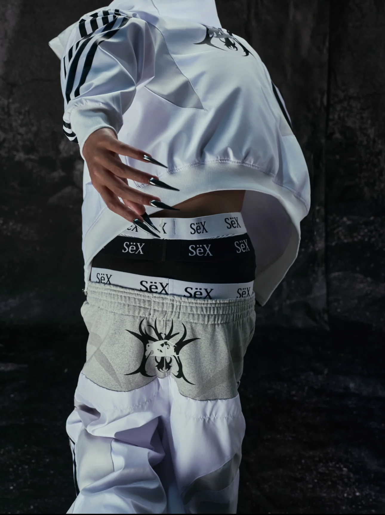 "BBY TECHBOI" 3 LAYER NYLON TRACKSUIT - Image 13