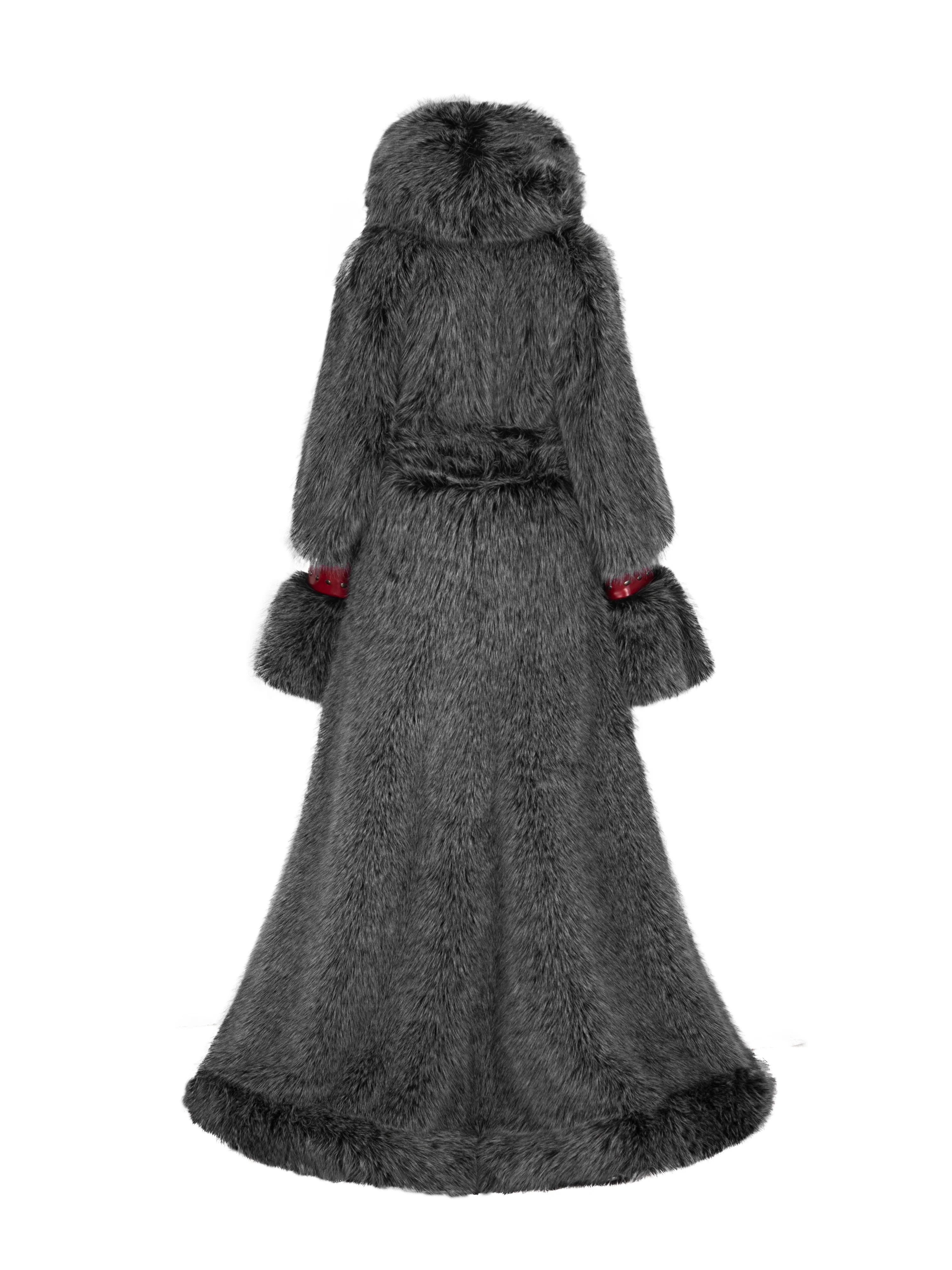 BLACK WOLF CEREMONIAL COAT - Image 2