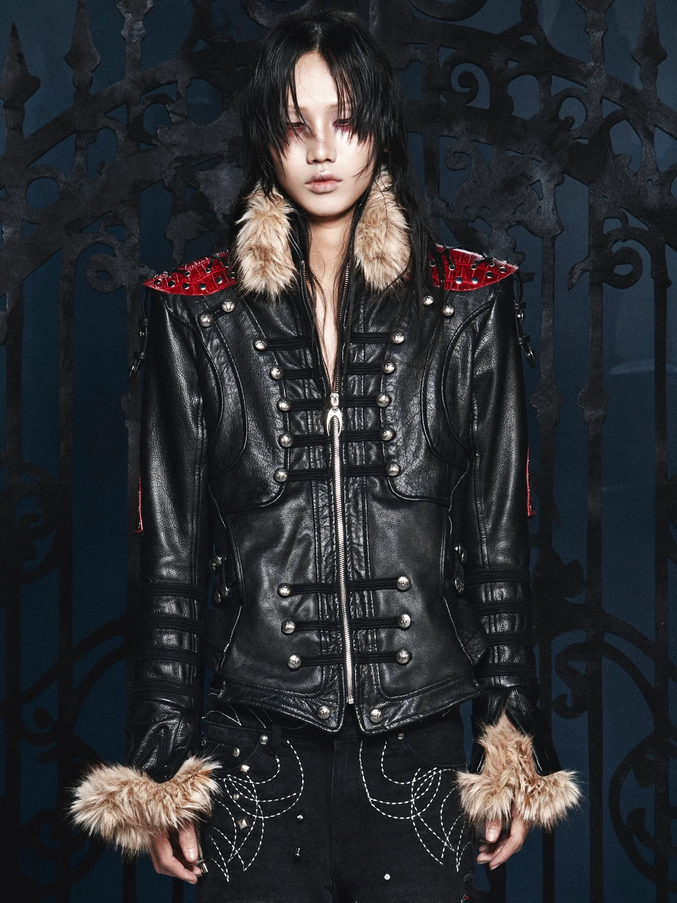 Blood SL Fur Leather Jacket - Image 4