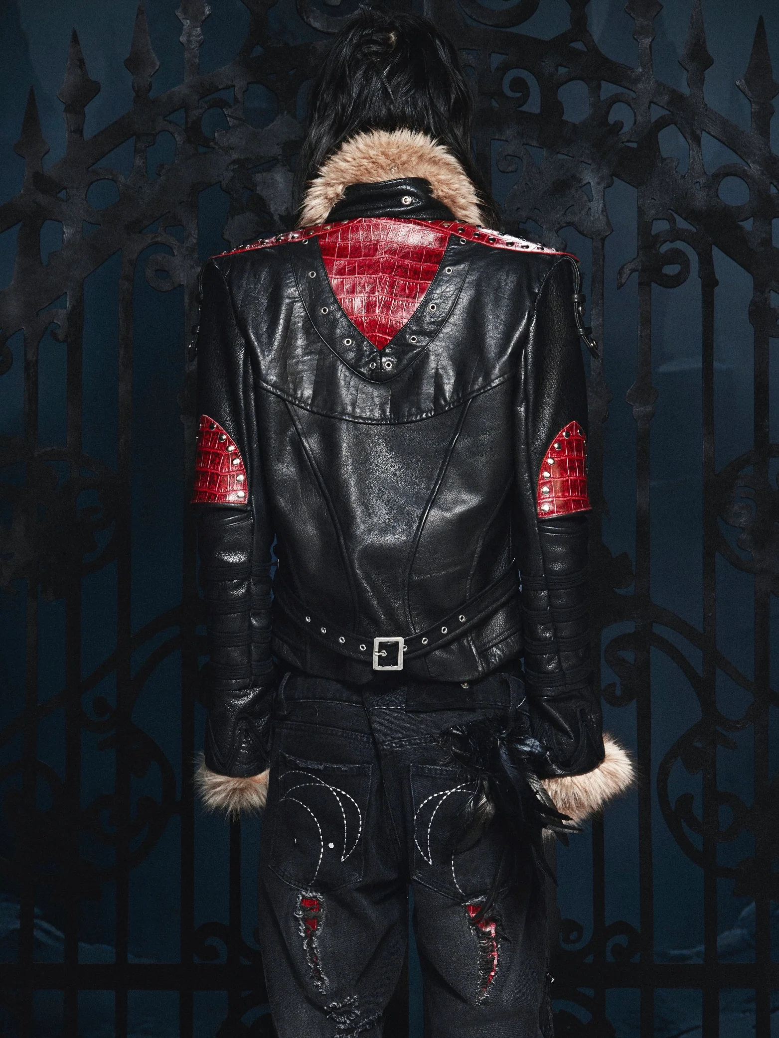 Blood SL Fur Leather Jacket - Image 5