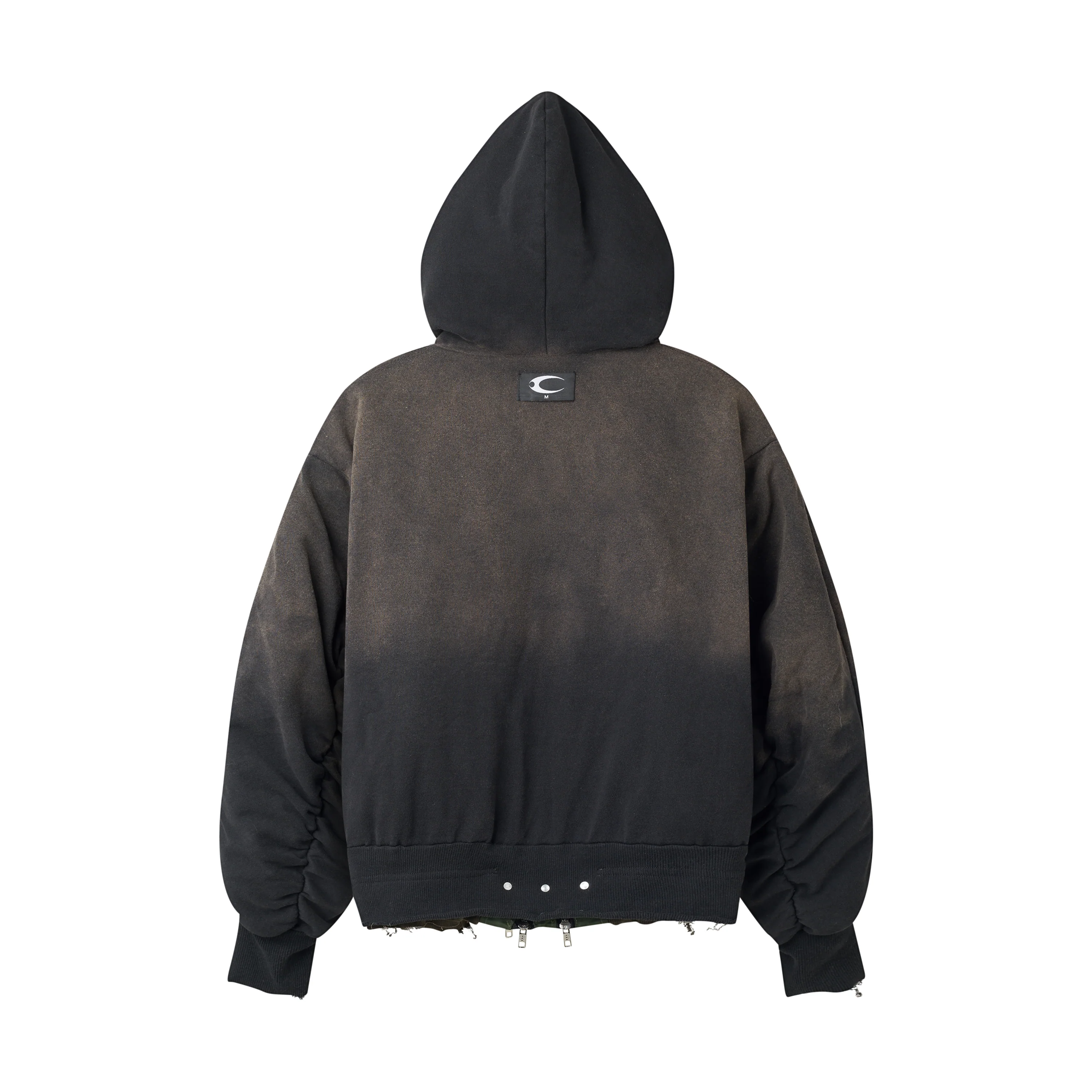COZY CHAOS BLACK REVERSIBLE BOMBER JACKET - Image 10