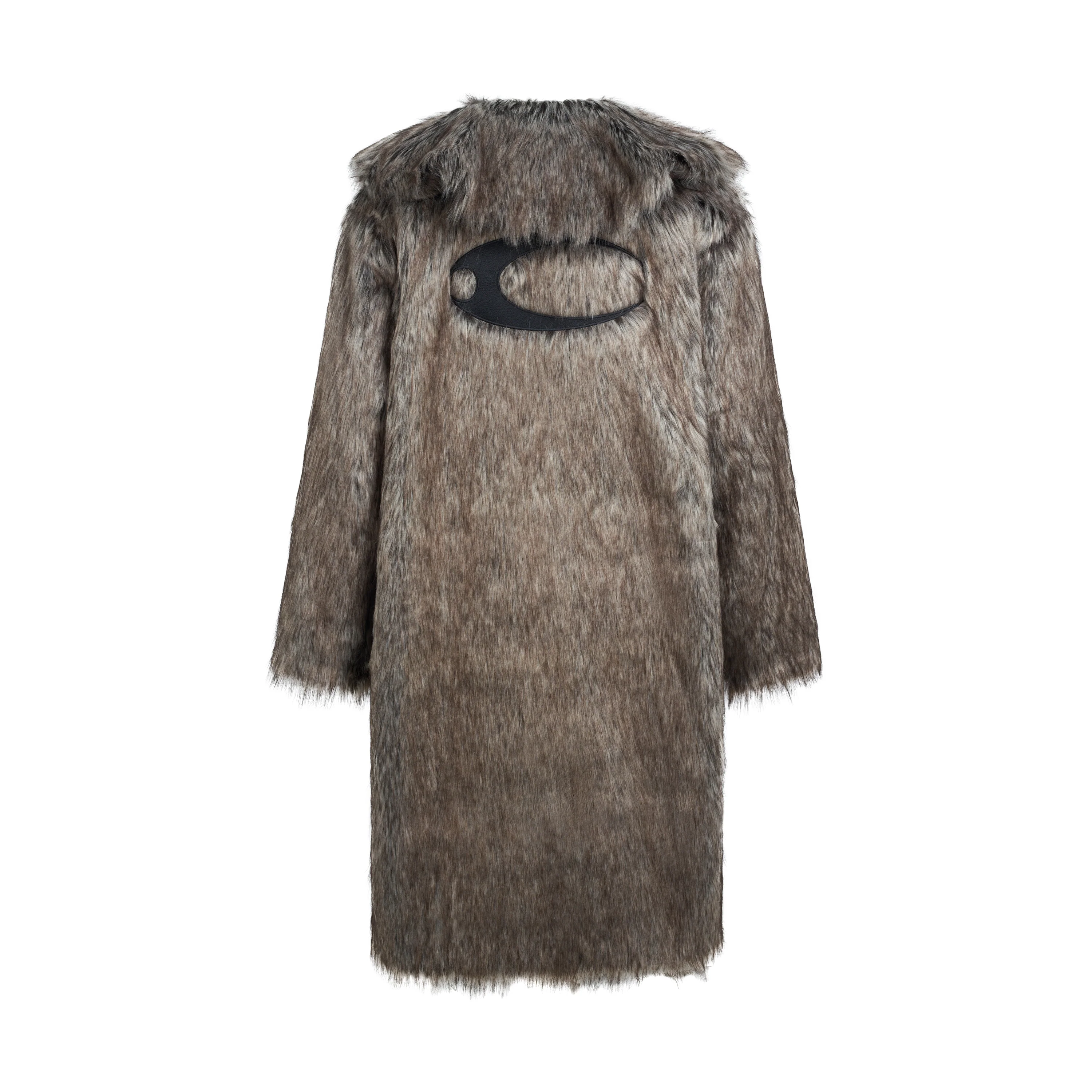 CZ FAUX FUR LONGCOAT ( BEIGE ) - Image 6