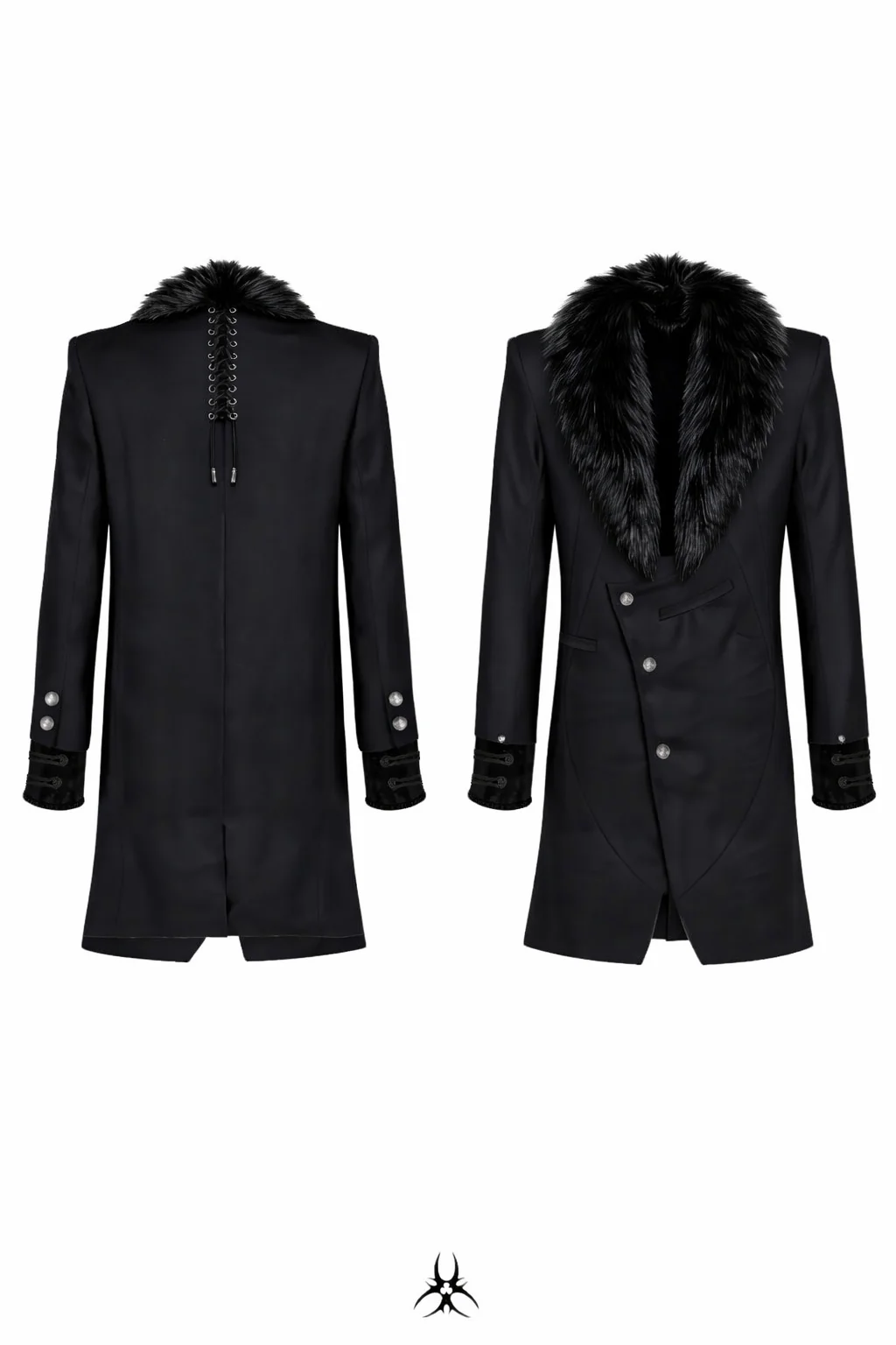 Silent Eclipse Fur Long Coat