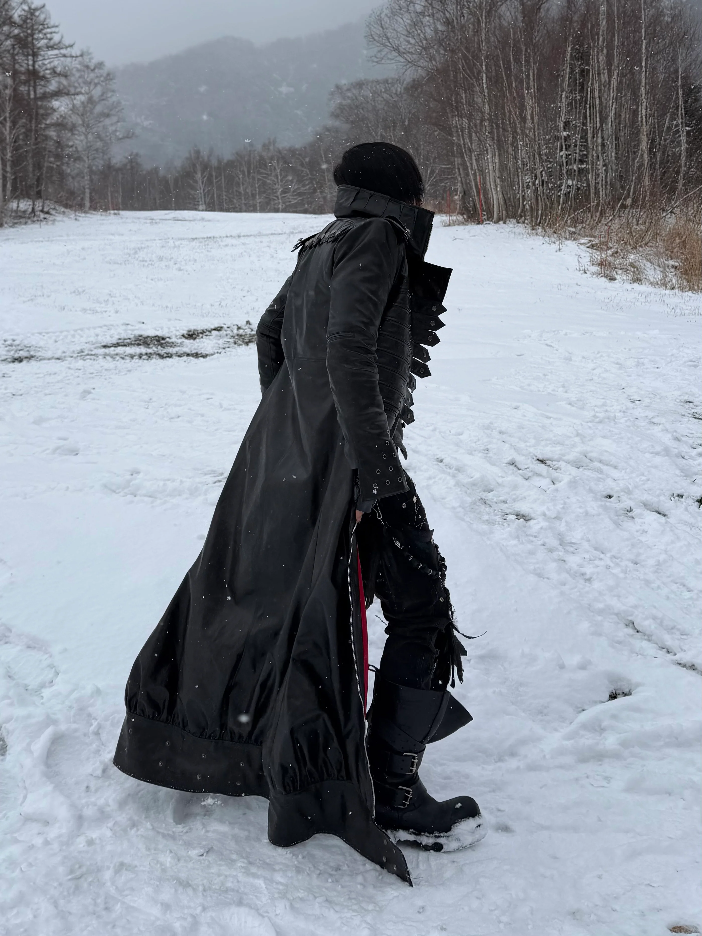 SL Black Ascendant Leather Long-Coat - Image 7