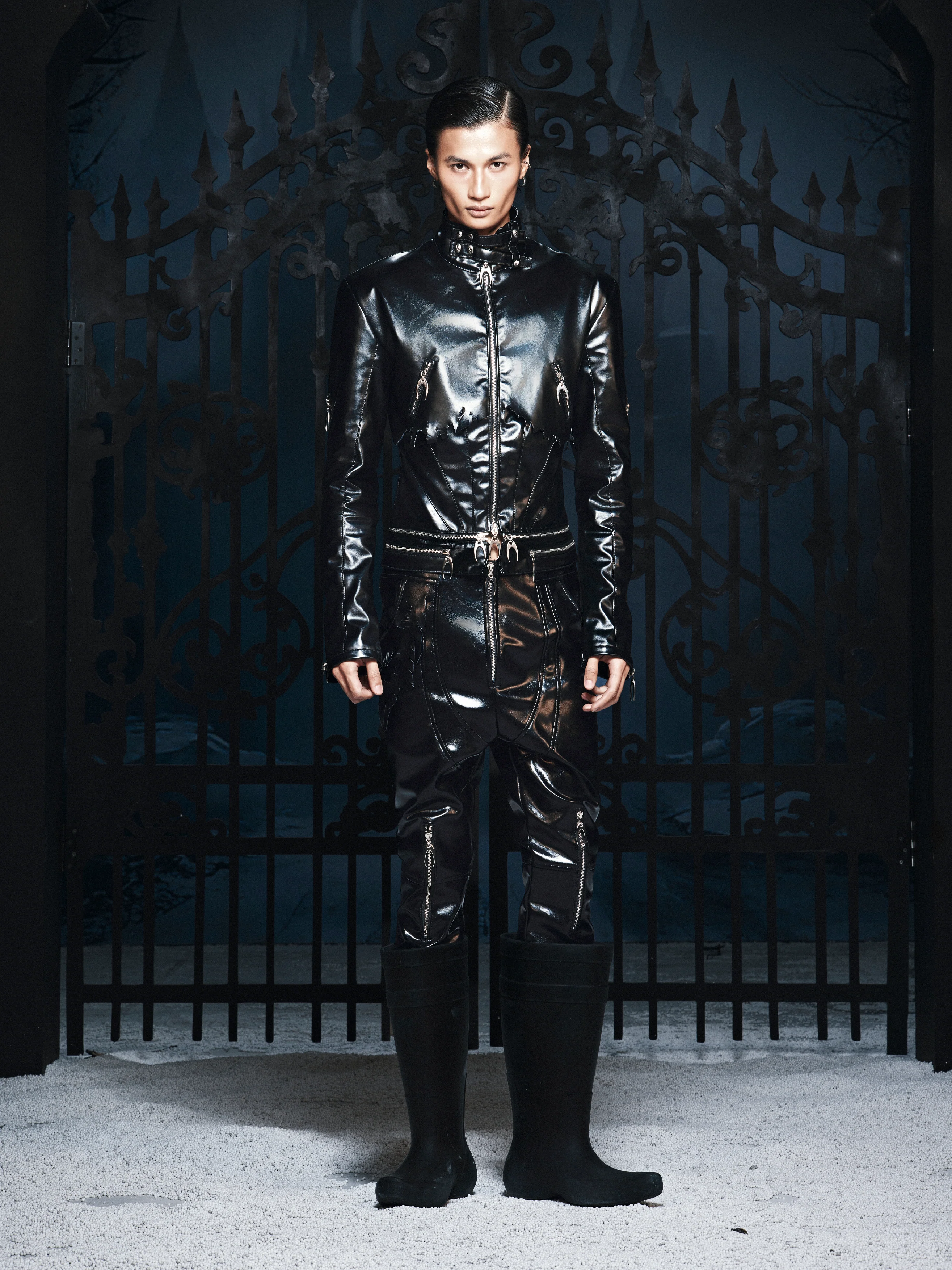 SL Black Vanguard Leather Pants - Image 3