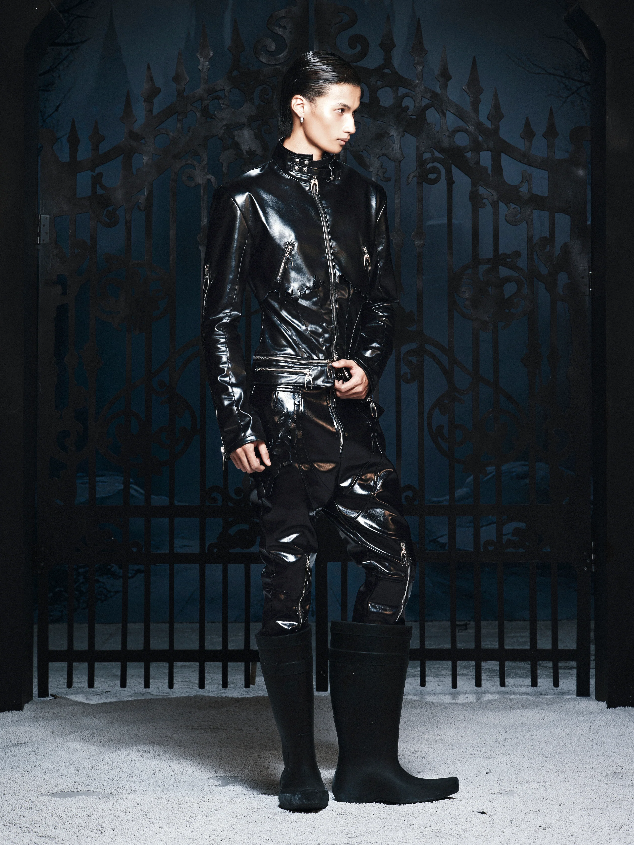 SL Black Vanguard Leather Pants - Image 4