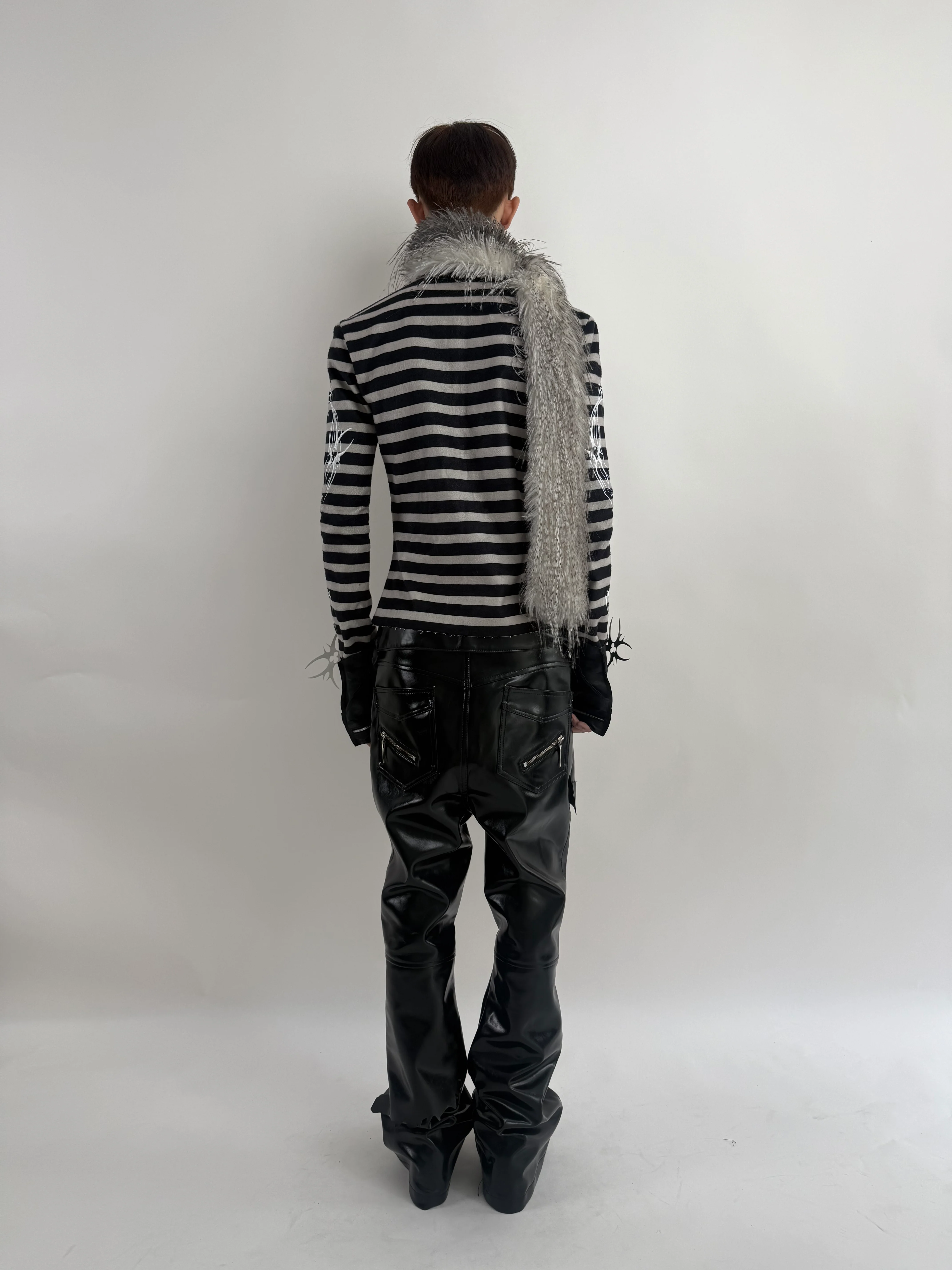 SL Black Vanguard Leather Pants - Image 7