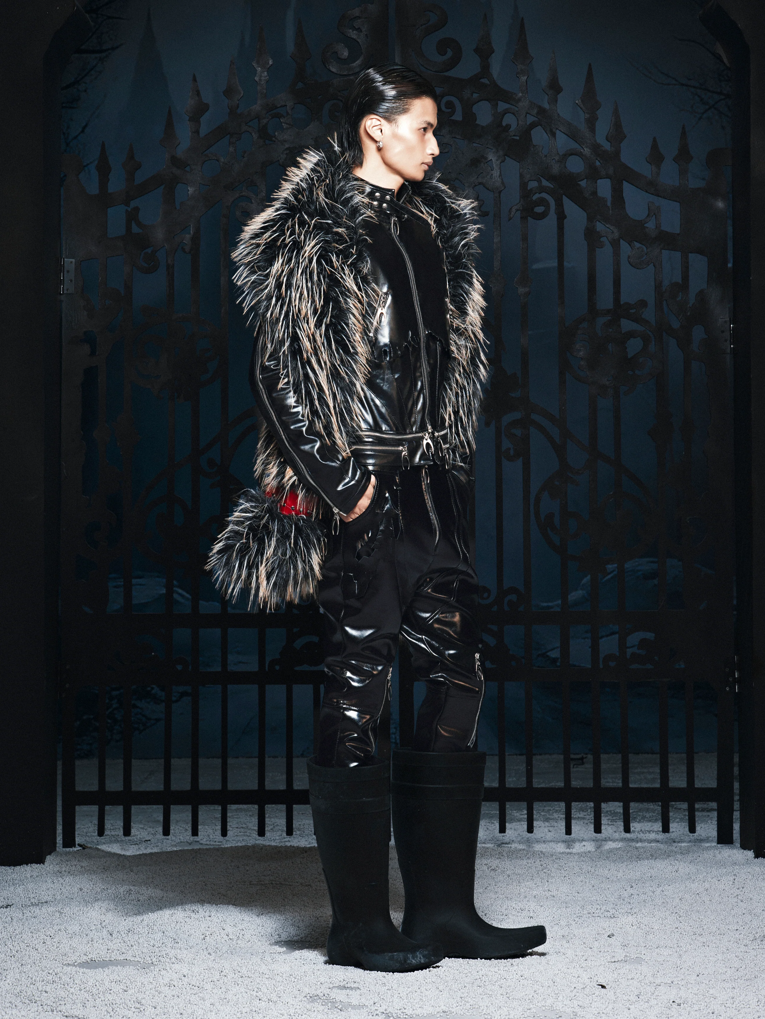 SL Black Vanguard Leather Jacket - Image 4