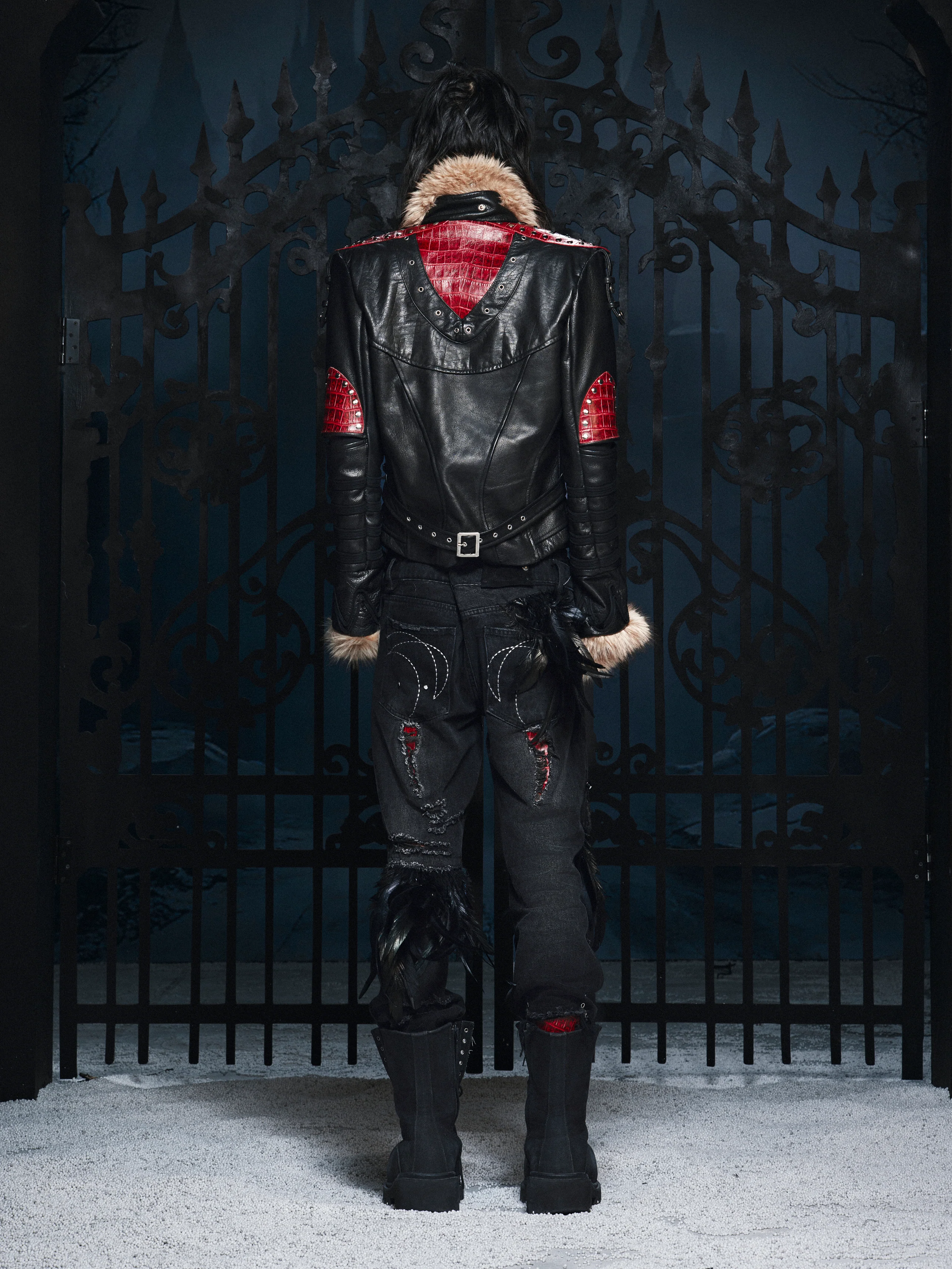 Blood SL Fur Leather Jacket - Image 7