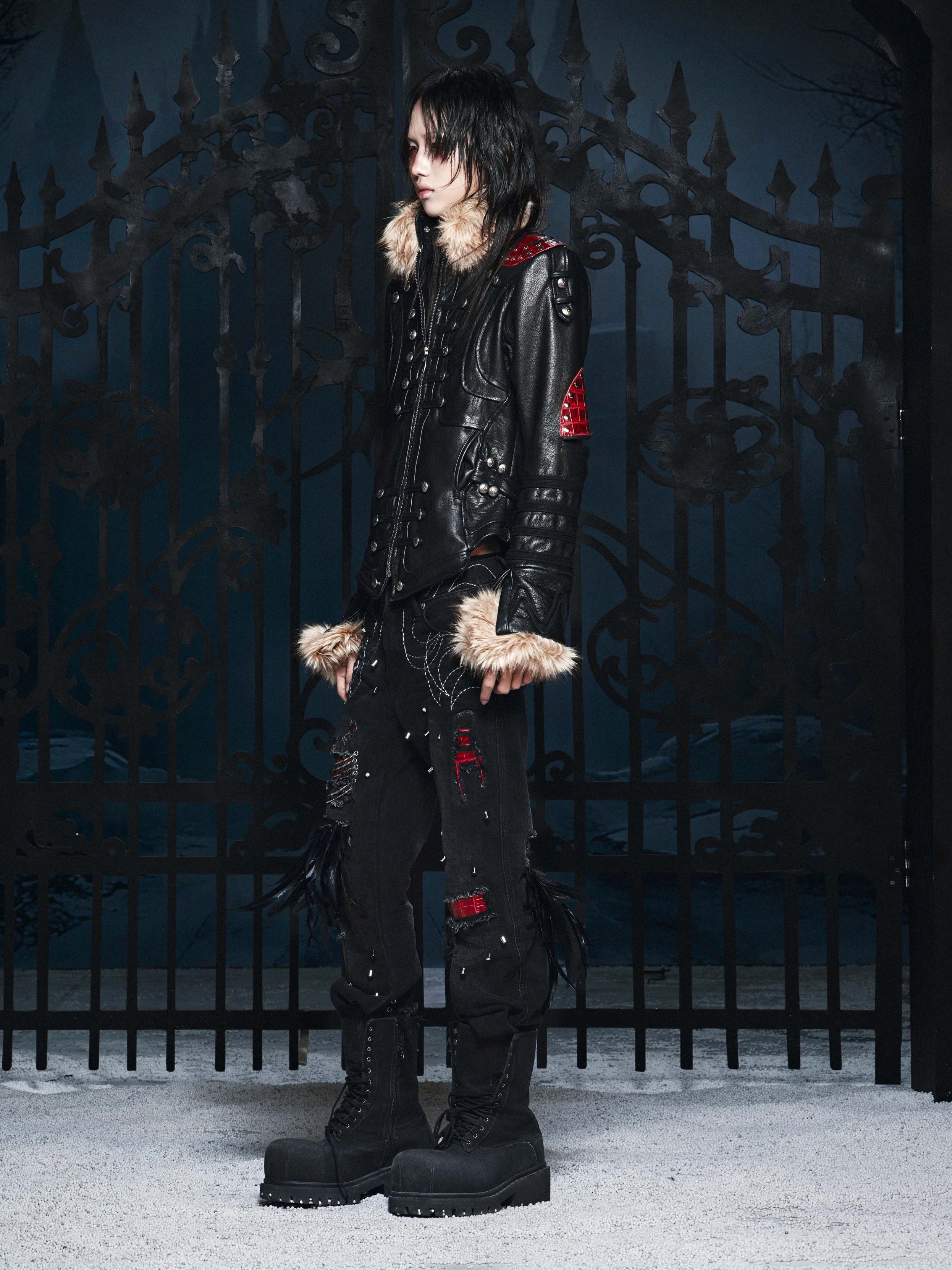 Blood SL Fur Leather Jacket - Image 6
