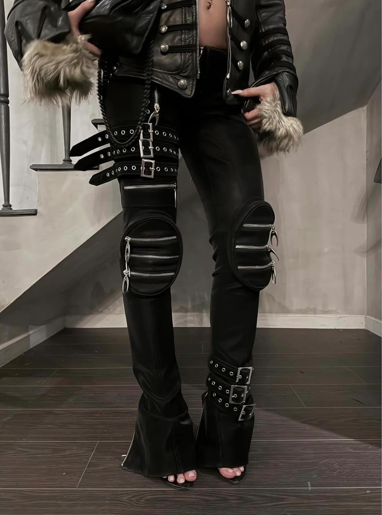 SL OBSIDIAN STRAP TROUSER PANTS - Image 3