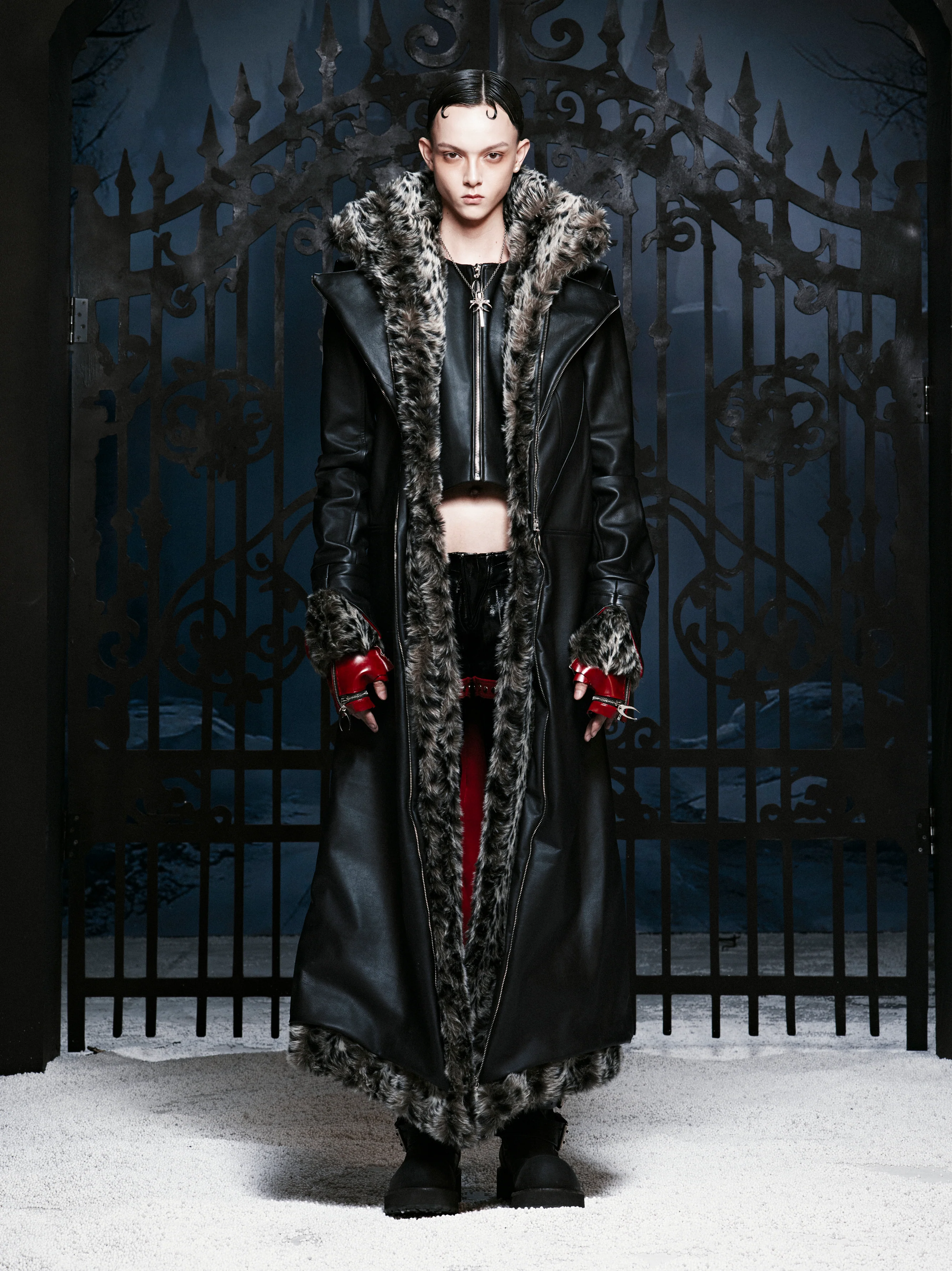 SL Sovereign Fur Leather Coat - Image 3