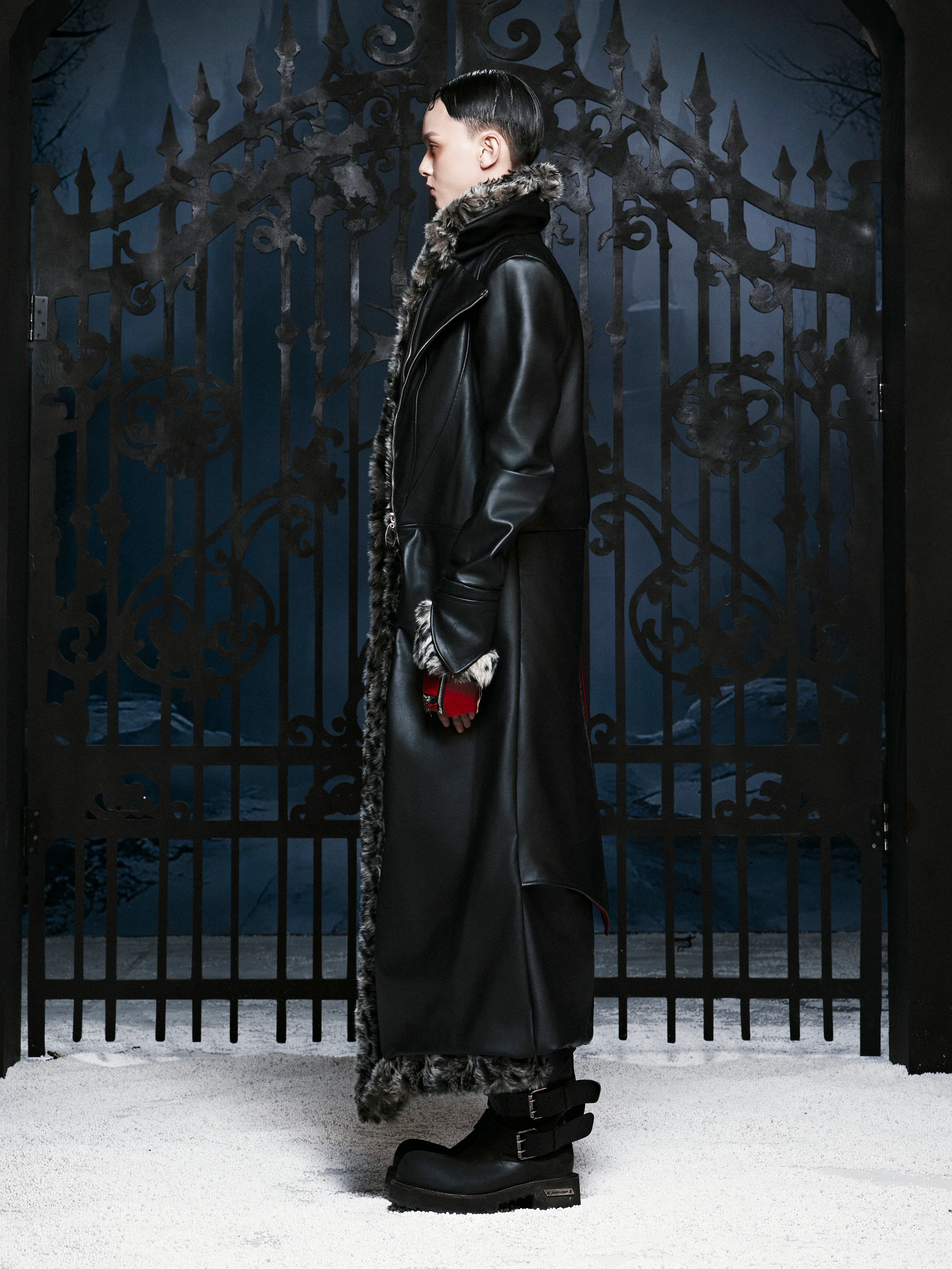 SL Sovereign Fur Leather Coat - Image 4