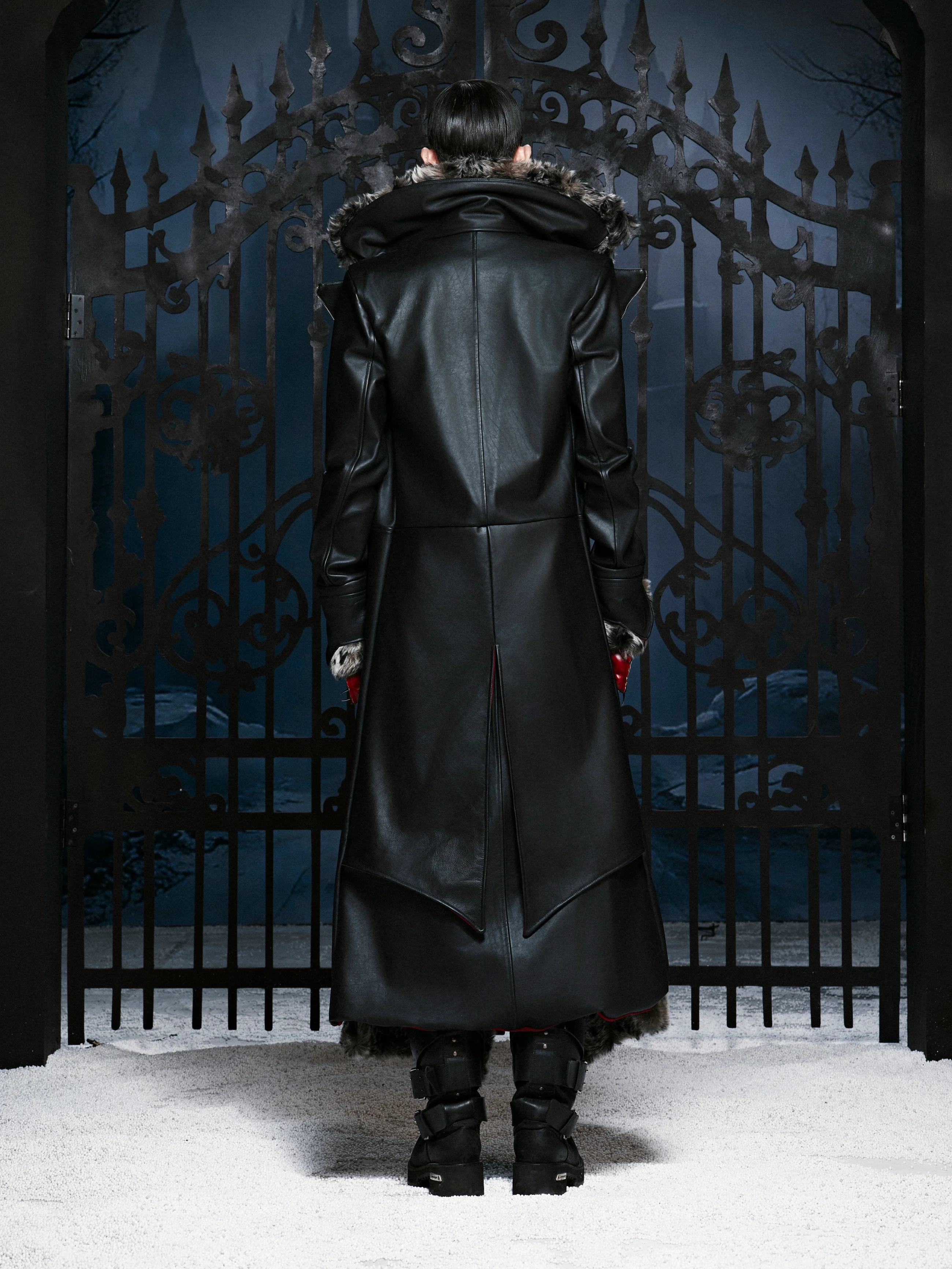SL Sovereign Fur Leather Coat - Image 5